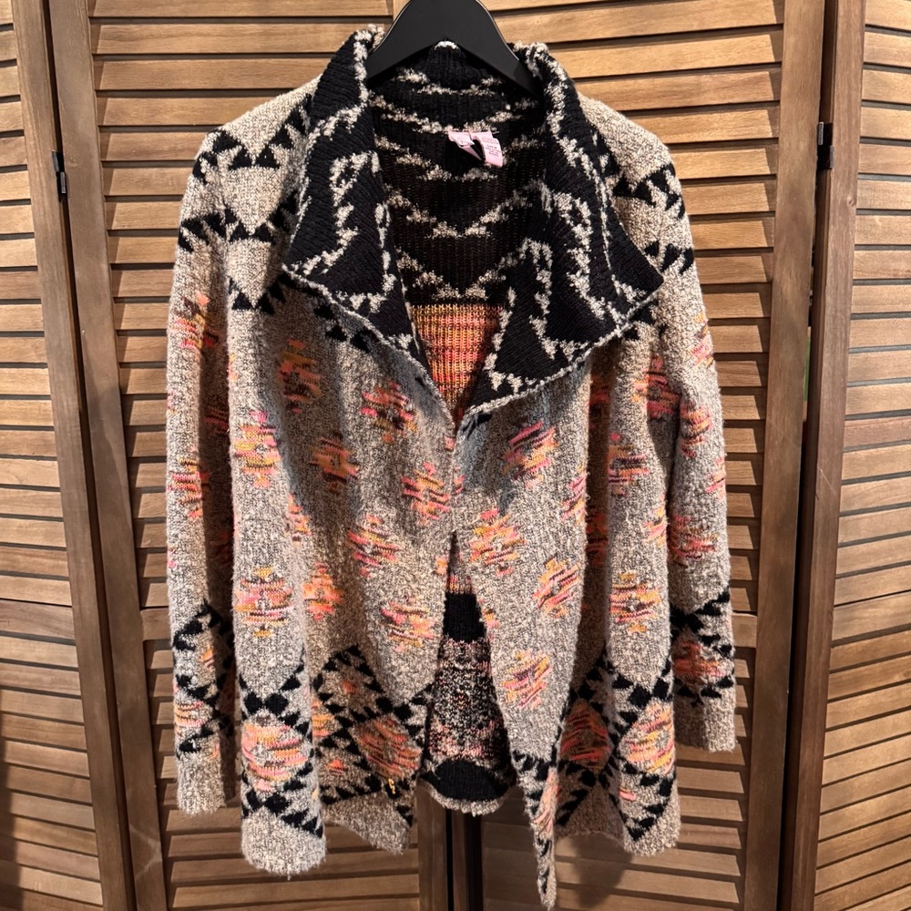 Love On A Hanger Women's Medium Open Front Cardigan Boho Style